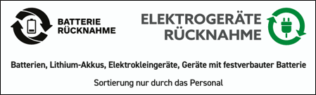 Rücknahme Ekektrogeräte Großansicht: Rücknahme Ekektrogeräte